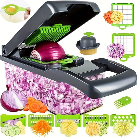 Fridgezy Multifunctional Chopper: Slicer, Grater, and Dicer for Quick & Easy Kitchen Prep