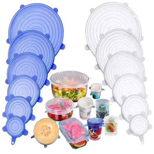 Fridgezy FreshSeal – 6-Pack Reusable Silicone Food Covers